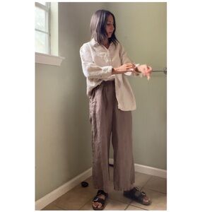 Linen fox ocean pants